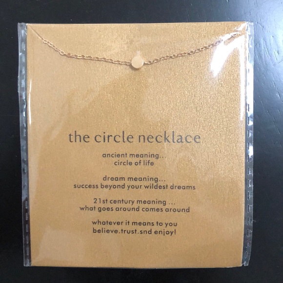 Jewelry - 🔸 14k Gold Dipped Circle Necklace